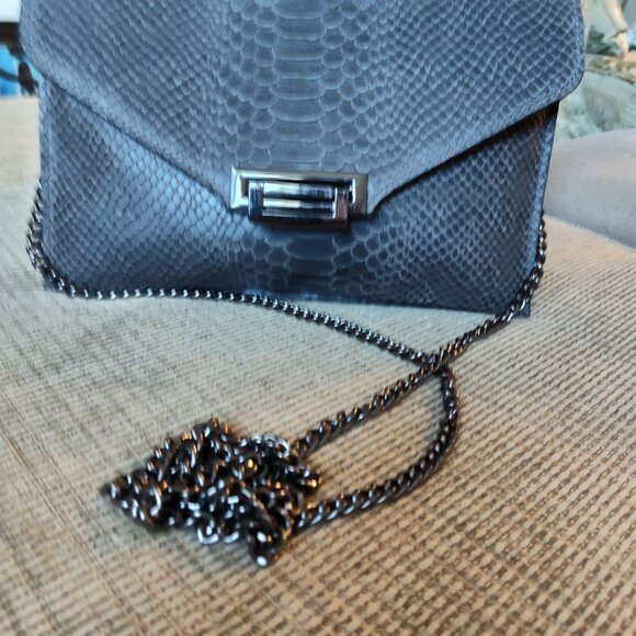 Vintage Crocodile Embossed Leather Bag. Excellent condition - Picture 2 of 15